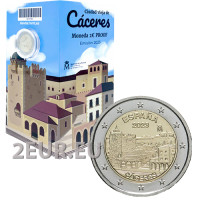 Spagna 2 euro proof 2023 – Sito Patrimonio dell'Umanità UNESCO - Centro storico di Cáceres