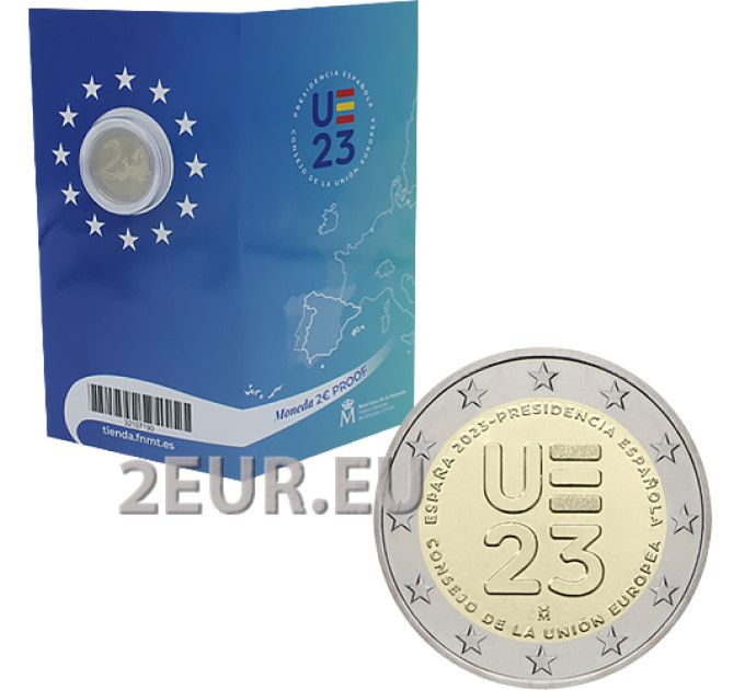 Spagna 2 euro proof 2023 – Presidenza spagnola del Consiglio dell’UE