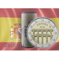Spagna 2 euro rotolo 2016 - Città Vecchia di Segovia e il suo Acquedotto