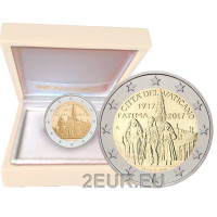 Vaticano 2 euro proof 2017 - Centenario delle Apparizioni mariane di Fatima  