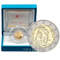 Vaticano 2 euro proof 2019 - 25° Anniversario del Restauro della Cappella Sistina  