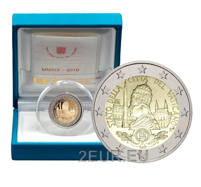Vaticano 2 euro proof 2019 - 90° Anniversario della Fondazione dello Stato della Città del Vaticano  