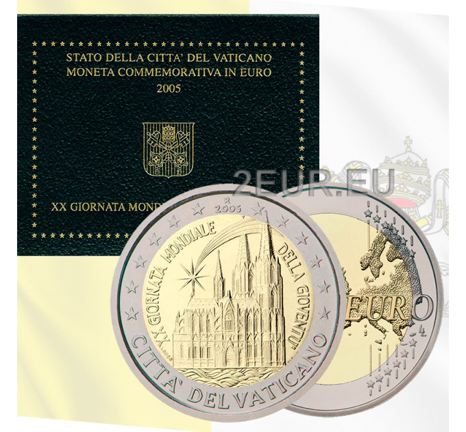 Vaticano 2 euro BU 2005 - XX. Giornata Mondiale della Gioventù a Colonia