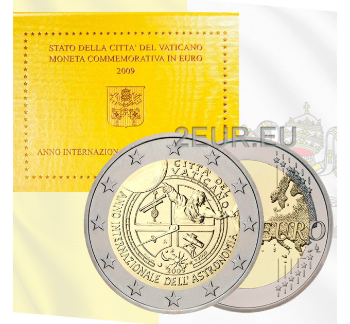 Vaticano 2 euro BU 2009 - Anno Internazionale dell'Astronomia