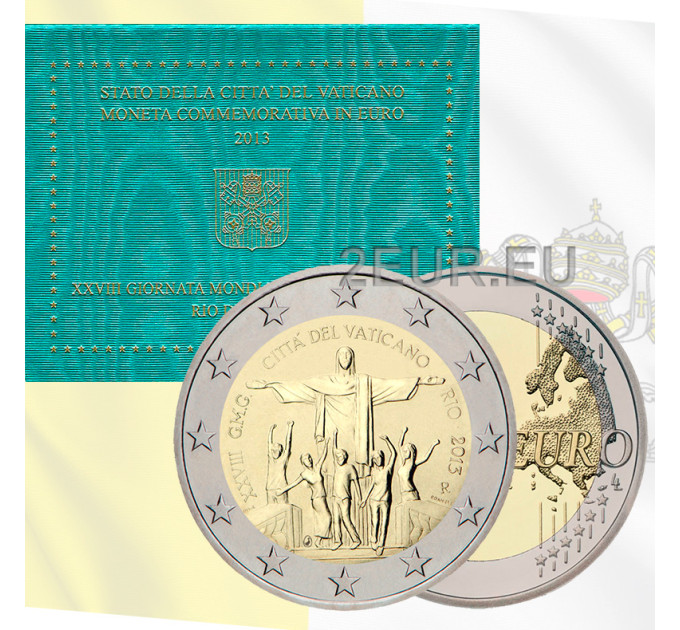 Vaticano 2 euro BU 2013 - XXVIII Giornata Mondiale della Gioventù - Rio de Janeiro