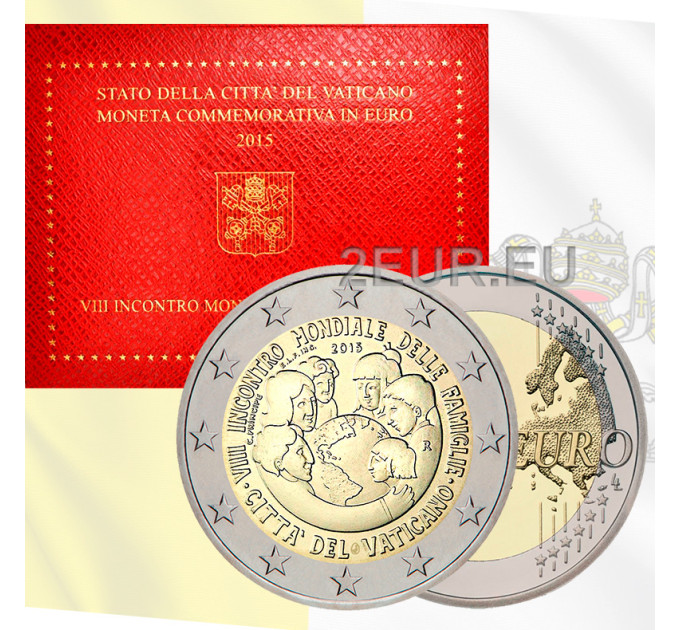 Vaticano 2 euro BU 2015 - VIII Incontro Mondiale delle Famiglie - Filadelfia