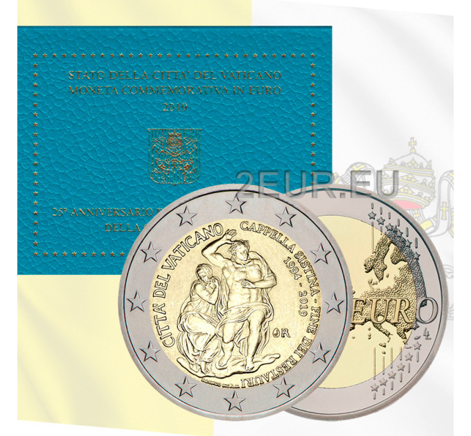 Vaticano 2 euro BU 2019 - 25° Anniversario del Restauro della Cappella Sistina