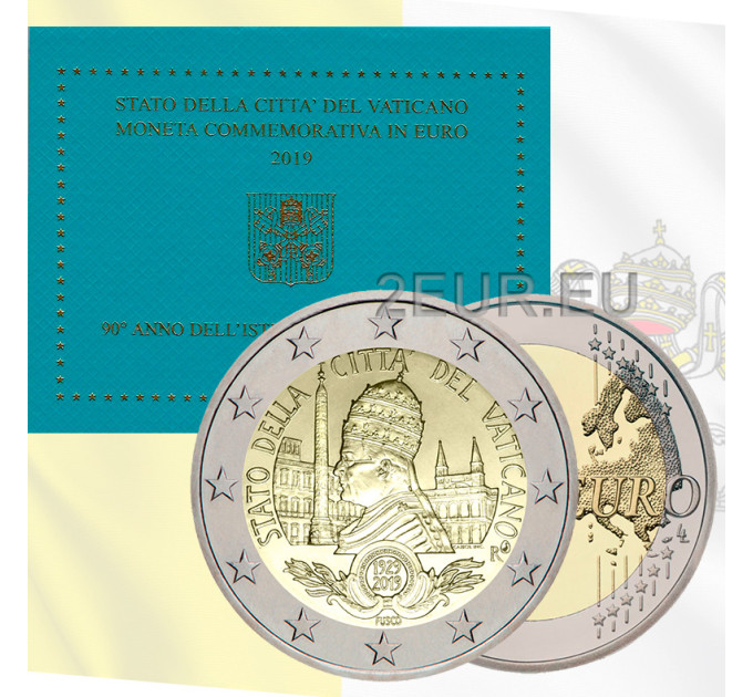 Vaticano 2 euro BU 2019 - 90° Anniversario della Fondazione dello Stato della Città del Vaticano