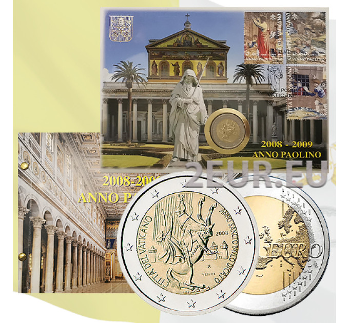 Vaticano 2 euro BU 2008 - Anno di San Paolo Apostolo  Numiscover