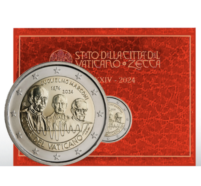 Vaticano 2 euro BU 2024 - 150° nascita Guglielmo Marconi