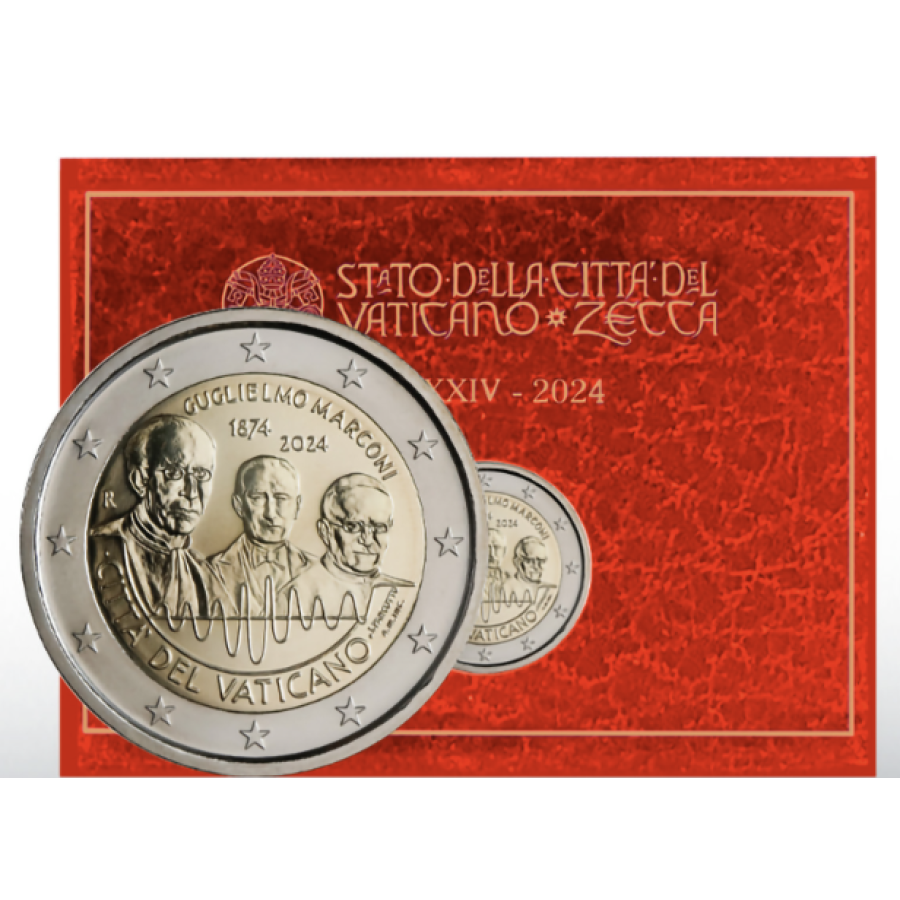 Vaticano 2 euro BU 2024 - 150° nascita Guglielmo Marconi