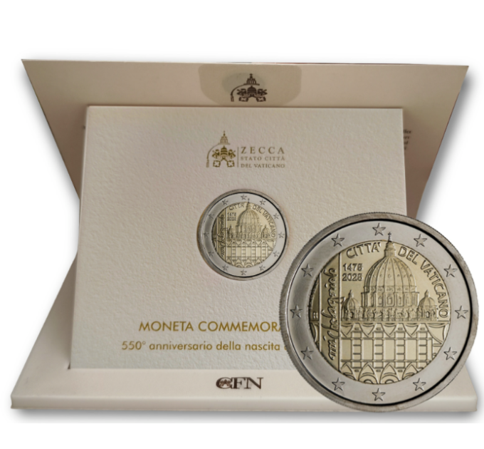 Vaticano 2 euro BU 2025 - 550° anniversario nascita di Michelangelo