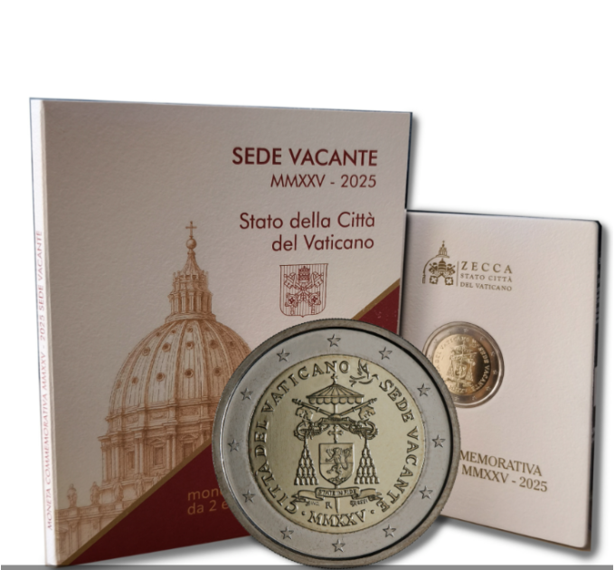 Vaticano 2 euro BU 2025 - Sede Vacante MMXXV