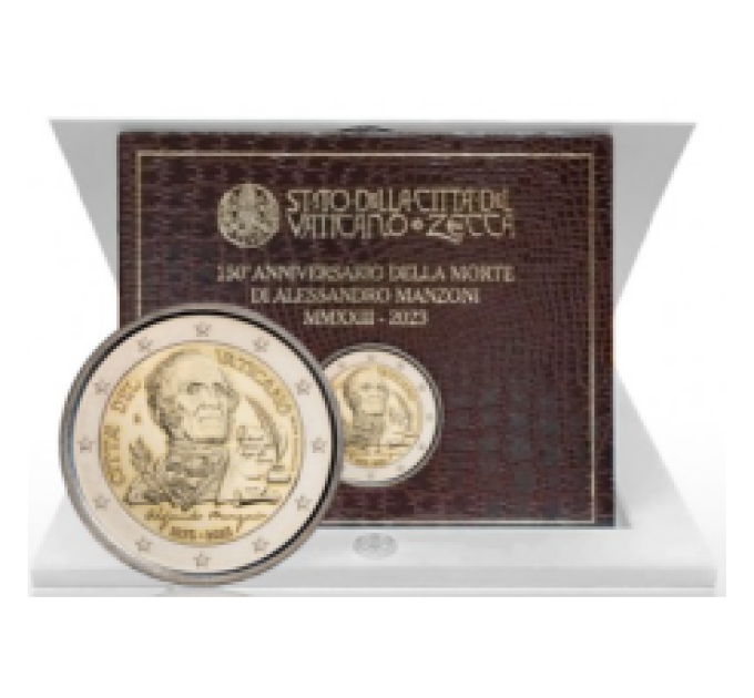 Vaticano 2 euro BU 2023 - 150° anniversario della morte di Alessandro Manzoni