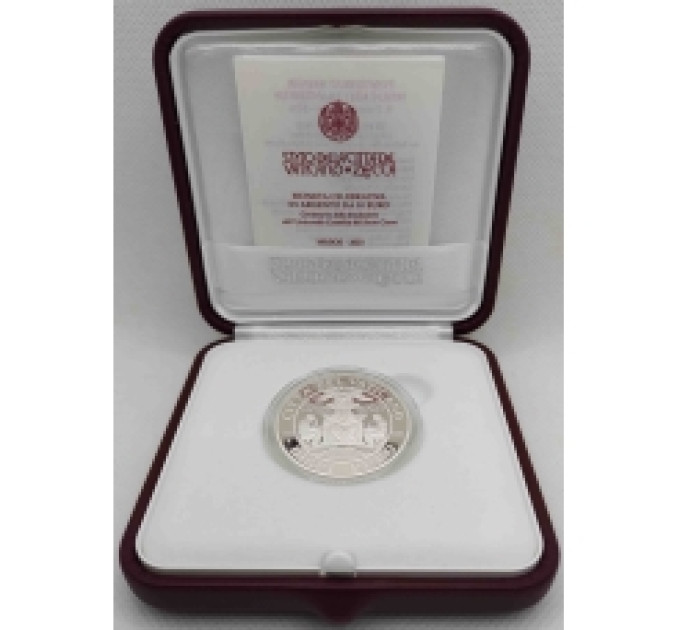 Vaticano 10 euro argento proof 2021 - Centenario della Fondazione dell'Università Cattolica del Sacro Cuore
