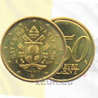 Vaticano 50 cent UNC 2017