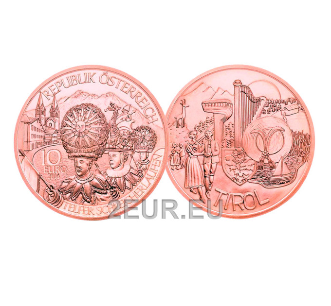 Austria 10 euro 2014 - Tirolo
