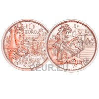 Austria Moneta da 10 euro 2019 - Cavalleria