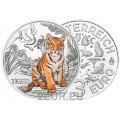 Austria 3 euro moneta 2017 - Tigre