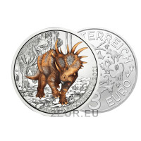 Austria 3 euro moneta 2021-3 - Styracosaurus albertensis