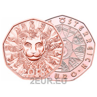 Austria 5 euro moneta 2018 - Il leone