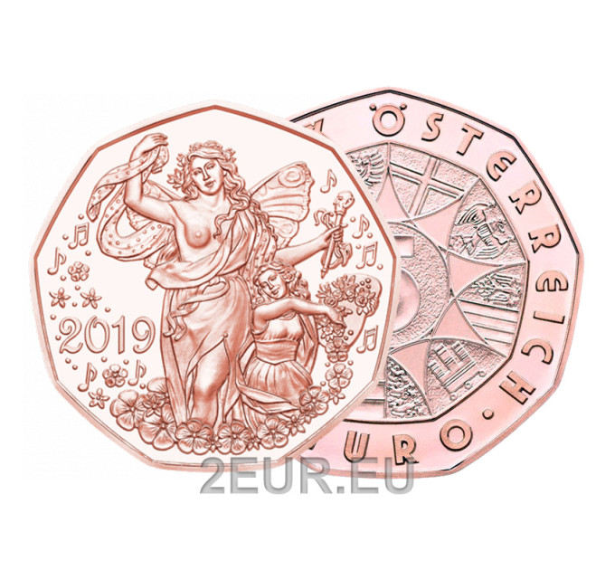 Austria 5 euro moneta 2019 - Gioia di vivere