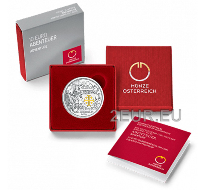 Austria 10 euro Moneta d'argento Proof 2020 - AVVENTURA