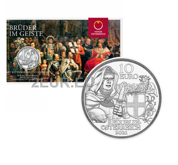 Austria 10 euro Moneta d'argento 2021 - FRATELLANZA