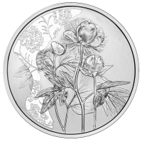  Austria 10 euro  Moneta d'argento 2024 - Peonia