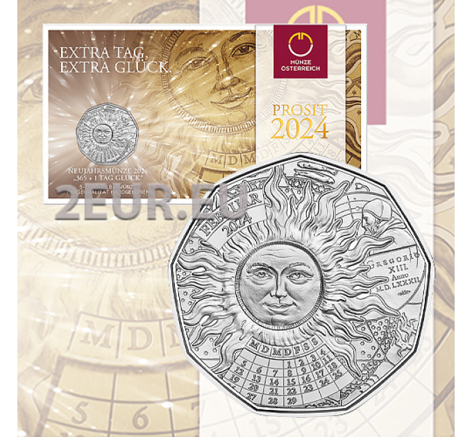 Austria 5 euro Moneta d'argento 2024 - 365 + 1 GIORNO DI FELICITÀ