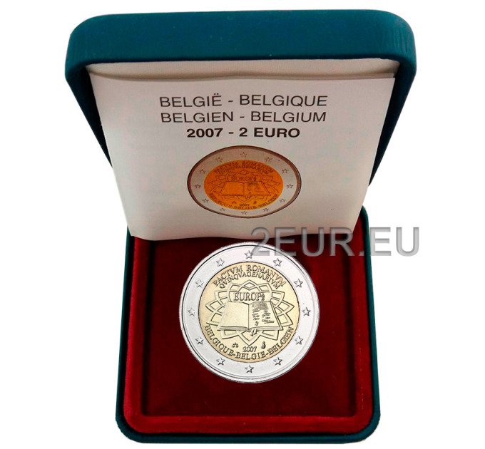 Belgio 2 euro proof 2007 - Trattato di Roma 