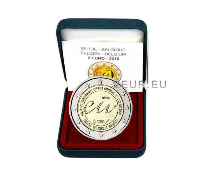 Belgio 2 euro proof 2010 - Presidenza dell'UE 