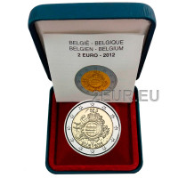 Belgio 2 euro proof 2012 - 10 anni di euro 