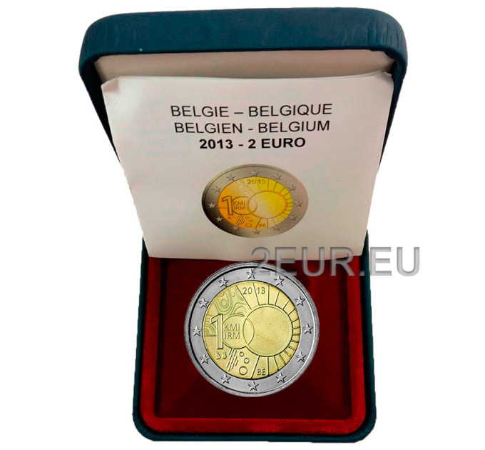 Belgio 2 euro proof 2013 - Istituto meteorologico reale