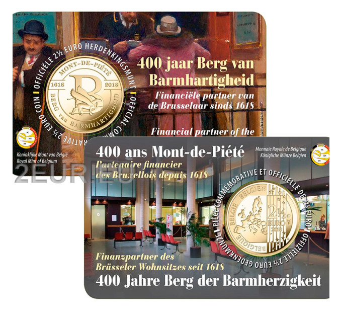 Belgio 2,5 euro BU 2018 - 400 anni di Berg van Barmhartigheid - NL