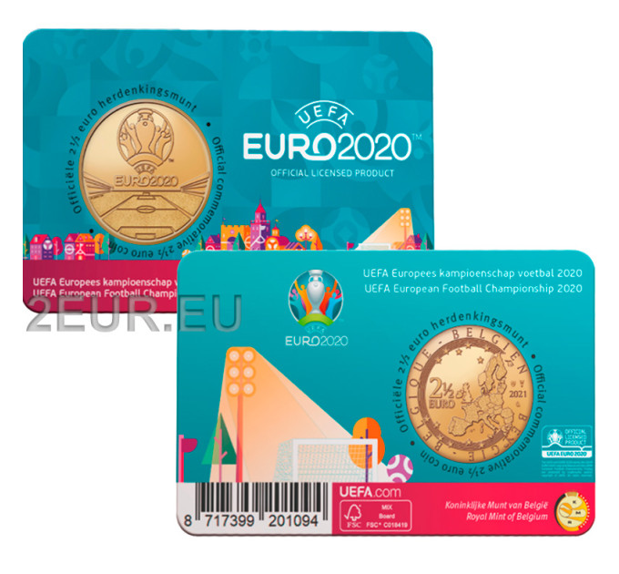 Belgio 2,5 euro BU2021 - UEFA 2020 - NL