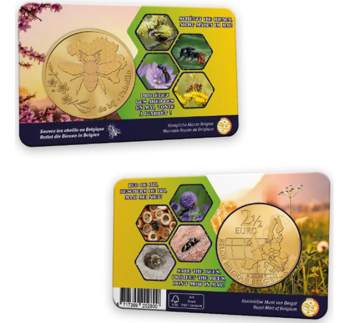 Belgio 2,5 euro BU 2024 - Ape in Belgio - FR