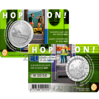 Belgio 5 euro BU 2021 - Anno Europeo delle Ferrovie