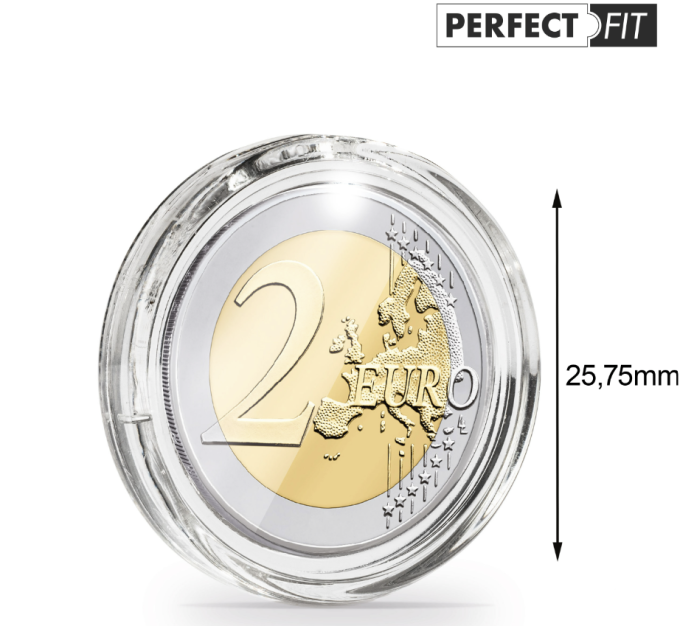 CAPSULE PER MONETE - 2 EURO Ultra Perfect Fit