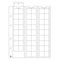 FOGLIO MONETE - OPTIMA (LEUCHTTURM) - 54 MONETE fino a 20 mm Ø, trasparente
