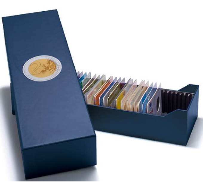 Scatola Logik per carte con monete da 2 euro - 40 monete