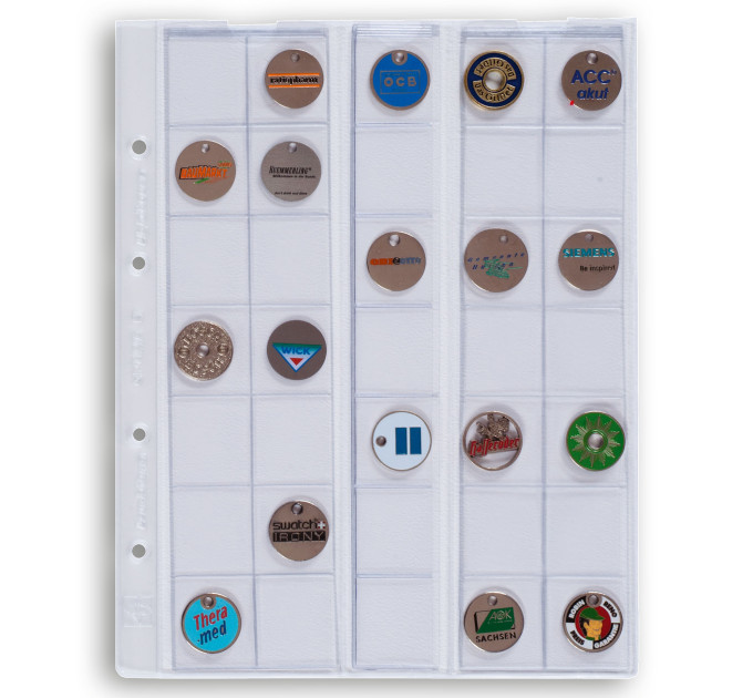 FOGLIO PER MONETE DA 2 EURO - OPTIMA (LEUCHTTURM) - 35 MONETE