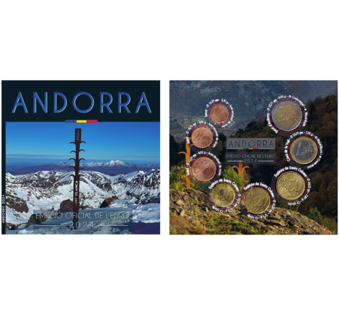 AndorraEuro Serie divisionale FDC 2024