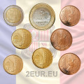 Andorra Serie di monete in euro mix UNC 2016-2020