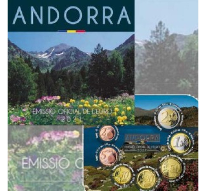 Andorra Euro Serie divisionale FDC 2021 