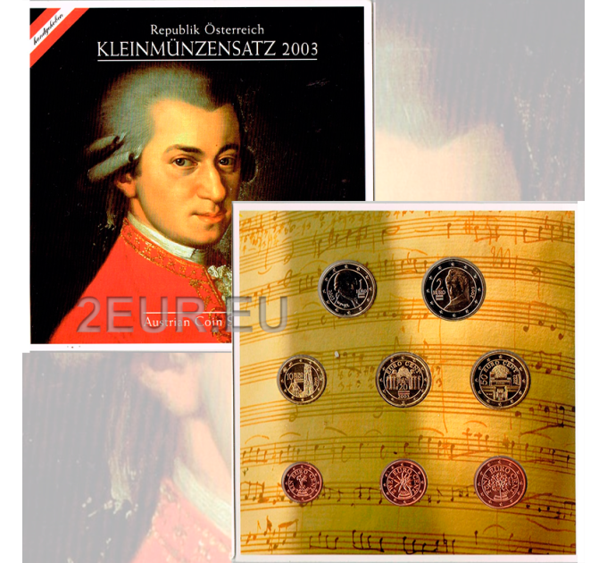 Austria Set di monete in euro FDC 2003