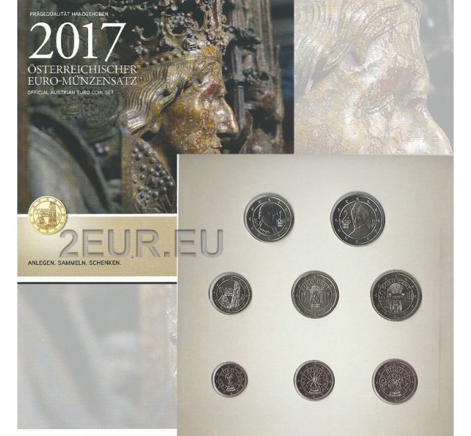 Austria Set di monete in euro FDC 2017 - Graffio di Friedrich