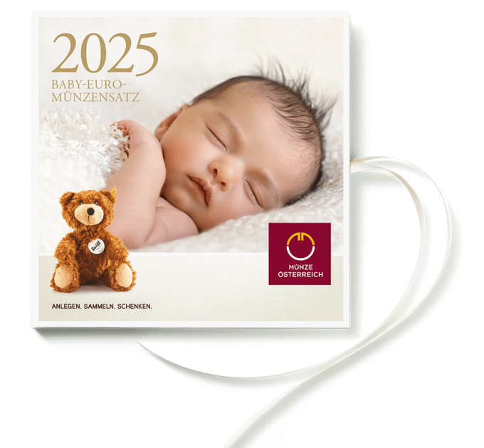 Austria Set di monete in euro FDC 2025 - SET DI MONETE PER BAMBINI