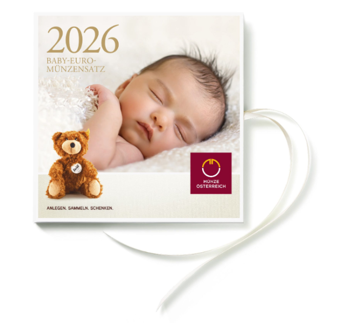 Austria Set di monete in euro FDC 2026 - SET DI MONETE PER BAMBINI