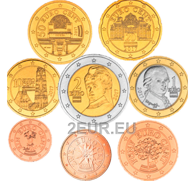 Austria UNC 2017 - Set di monete in euro